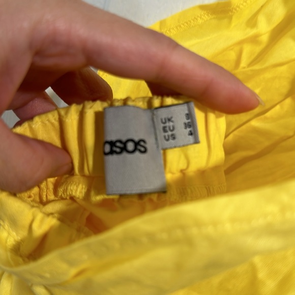 Yellow peplum backless halter - Picture 3 of 5